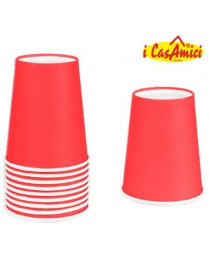 MOVIDA BICCHIERE CARTA 180 MILLILITRI 50 PEZZI ROSSO