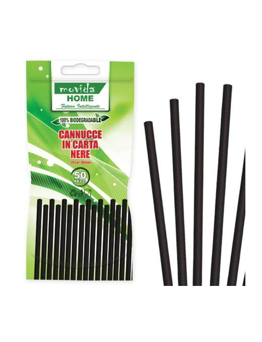 CANNUCCE BIO NERE 50 PEZZI
