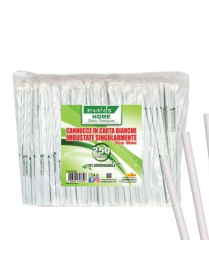 CANNUCCE BIO BIANCHE 250 PEZZI 20 CENTIMETRI x 6 MILLIMETRI