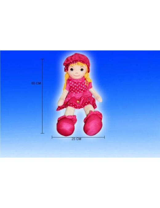 L.  XL BAMBOLA STOFFA CAMILLA 80cm
