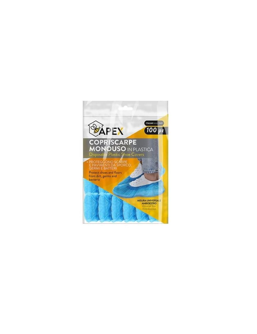 DISPOSABLE PLASTIC SHOE COVERS 100 pieces