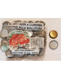 TAPPI A CORONA BUSTA 100 PEZZI