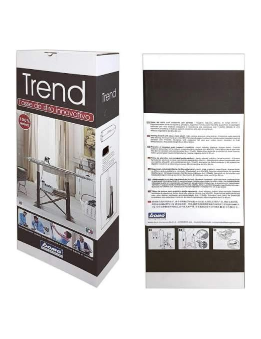 RESIN IRONING BOARD TREND GRAY 40x9x115cm
