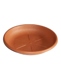 SOTTOVASO COLOR TERRACOTTA DIAMETRO 28cm