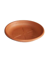 SOTTOVASO COLOR TERRACOTTA  DIAMETRO 18cm
