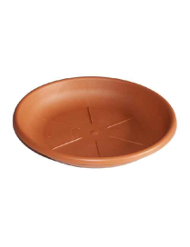 SOTTOVASO COLOR TERRACOTTA  DIAMETRO 24cm