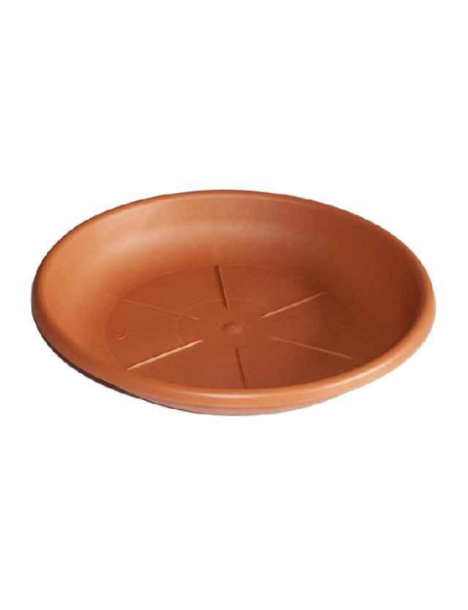 SOTTOVASO COLOR TERRACOTTA  DIAMETRO 24cm