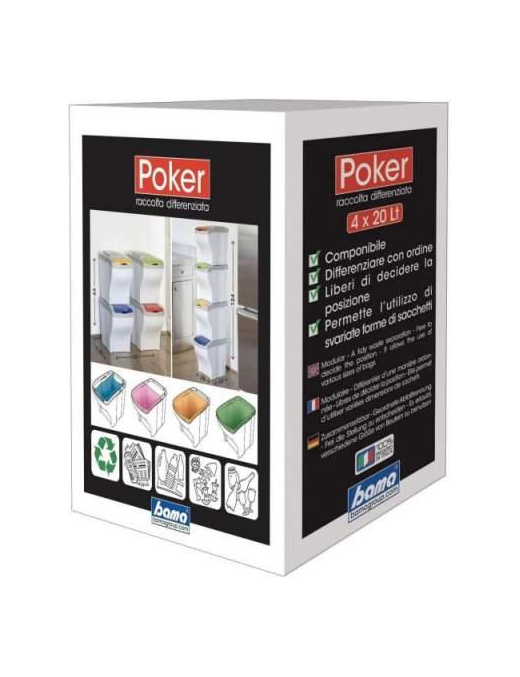 PATTUMIERA POKER SET 4 PEZZI
