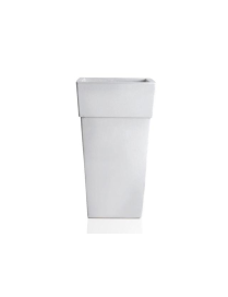 GARDEN LINE WHITE PYRAMID POT 50cm