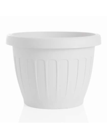 VASO FIORI TERRA DIAMETRO 25cm BIANCO