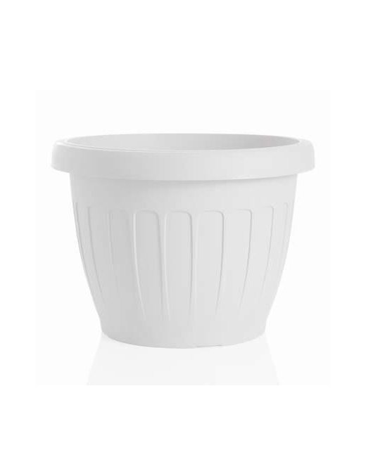GROUND FLOWER VASE DIAMETER 35cm WHITE
