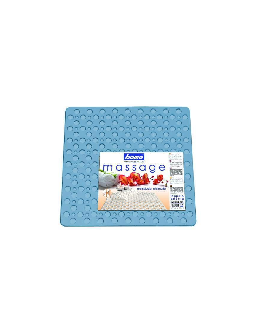SHOWER MAT 53x53cm BLUE