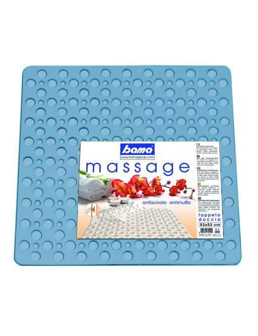 SHOWER MAT 53x53cm BLUE