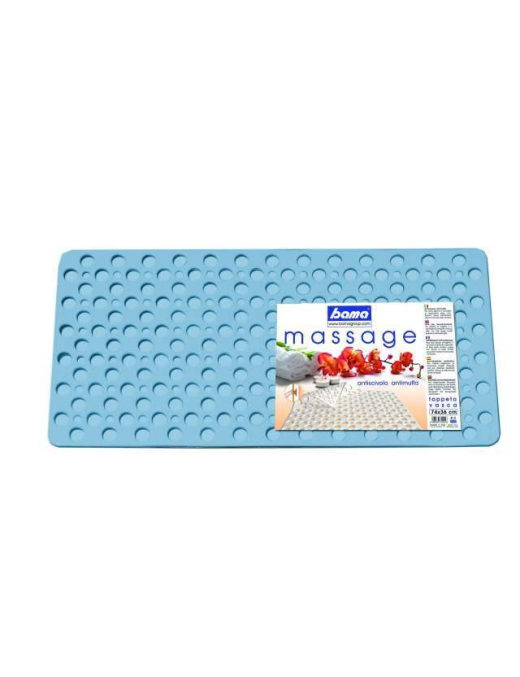 TAPPETO VASCA 74x36cm AZZURRO