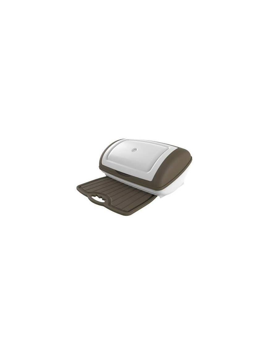 FOLIA BREAD BIN 41x28x19cm TAUPE