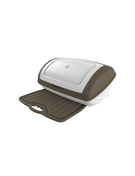 FOLIA BREAD BIN 41x28x19cm TAUPE