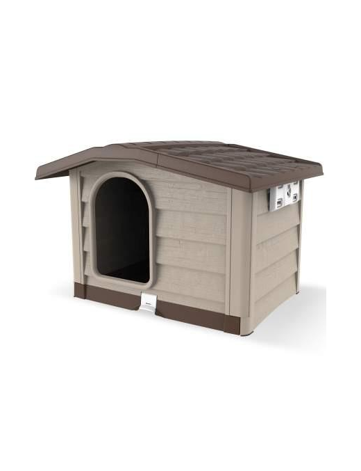 PET LINE BEIGE BUNGALOW KENNEL 89x75x62cm