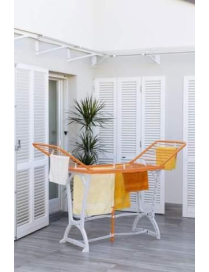 CLOTHING DRYER WITH WHEELS IN RESIN PANNY ORANGE