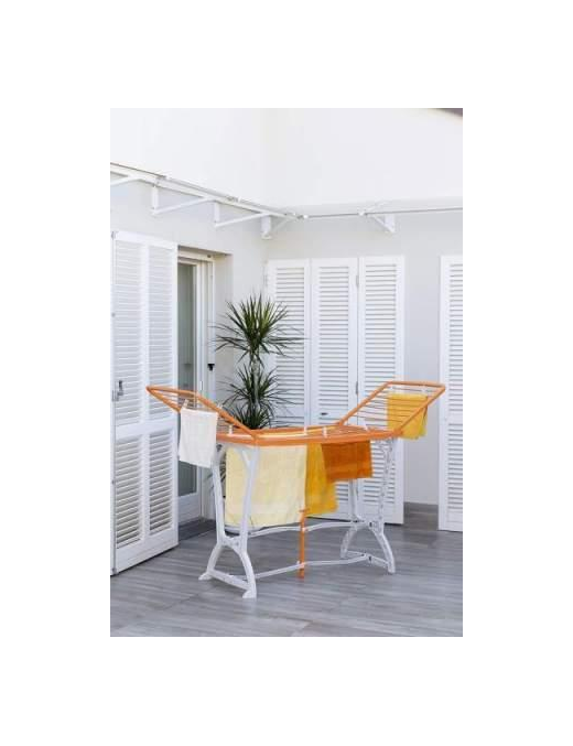 CLOTHING DRYER WITH WHEELS IN RESIN PANNY ORANGE