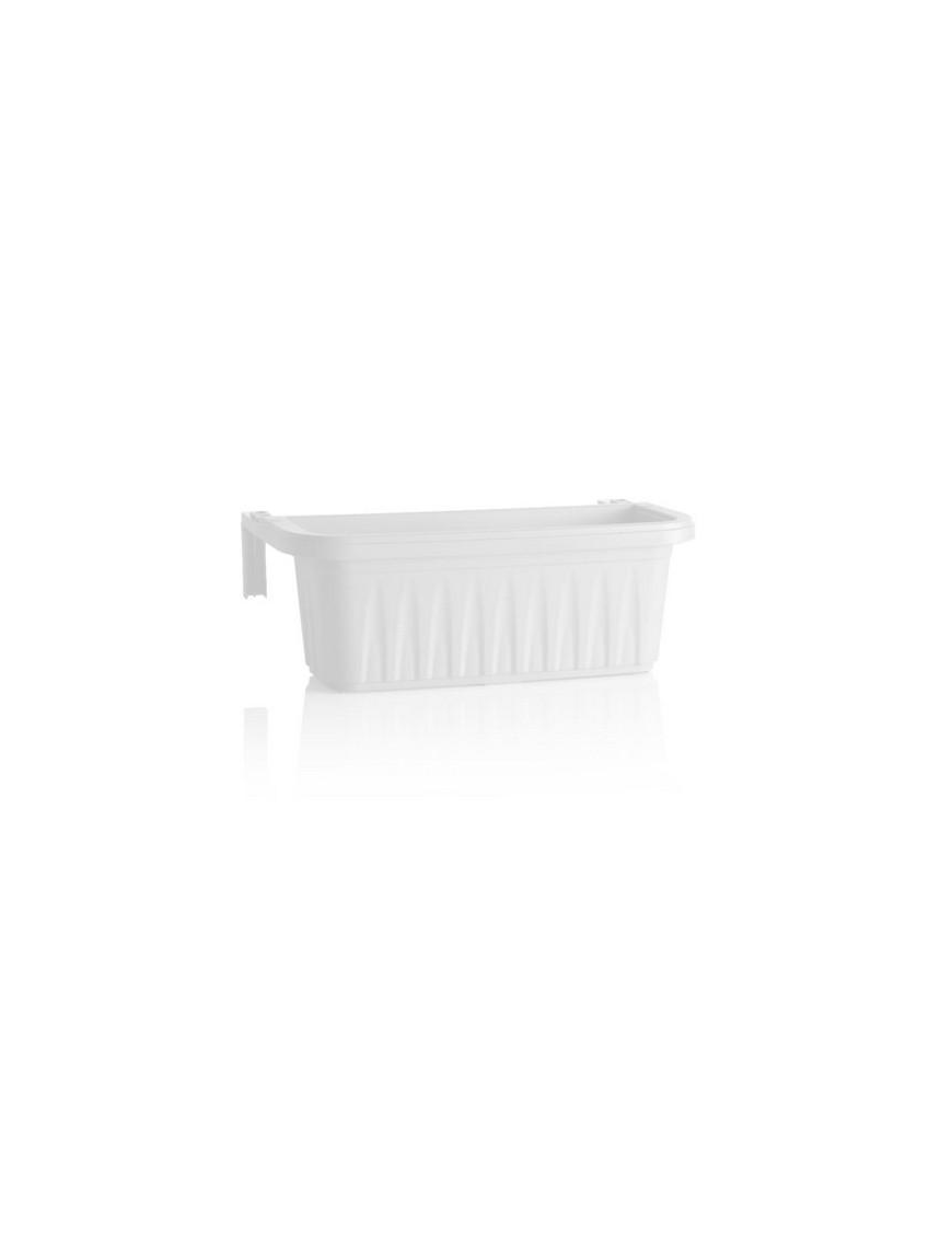 FIORIERA RONDINE 50cm CON RISERVA ACQUA BIANCO