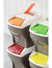 PATTUMIERA POKER SET 4 PEZZI PLUS 27lt