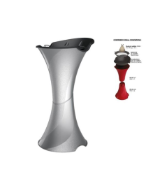 SMOKING ASHTRAY 71cm SILVER