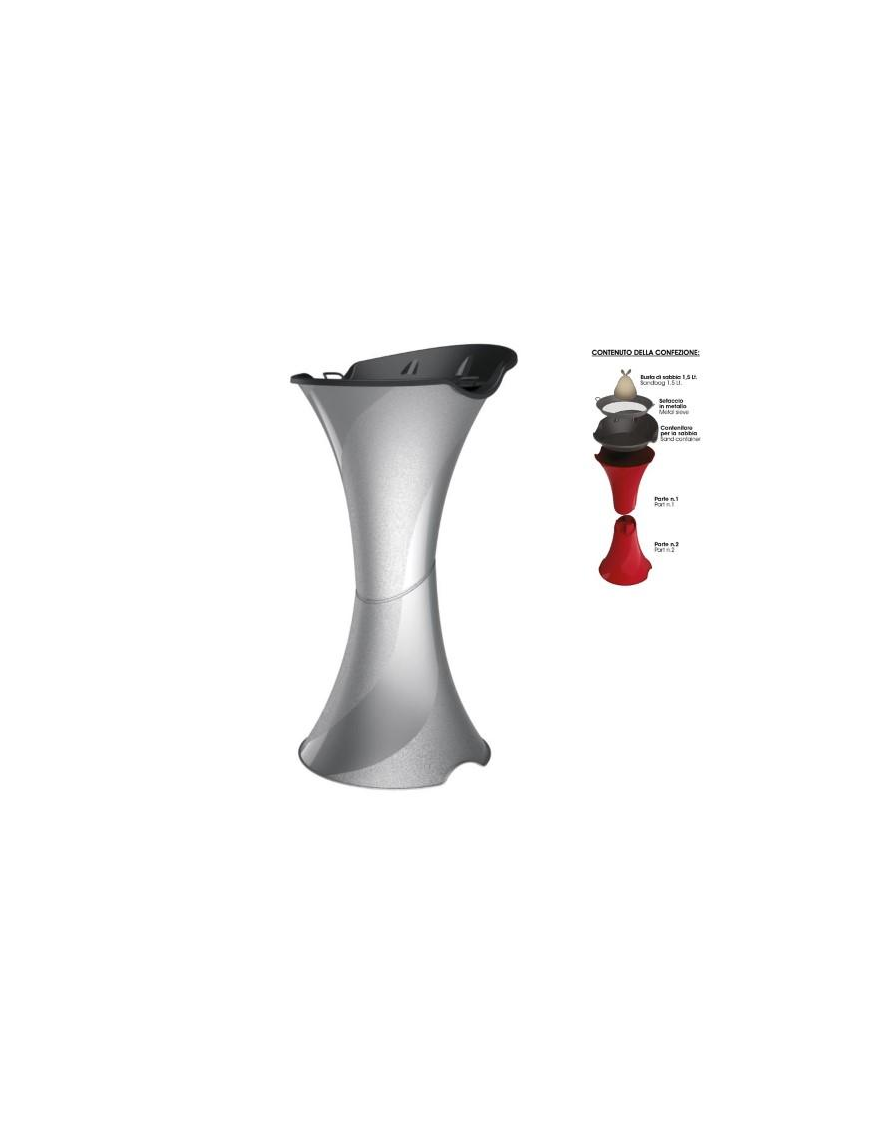 SMOKING POSACENERE 71cm ARGENTO