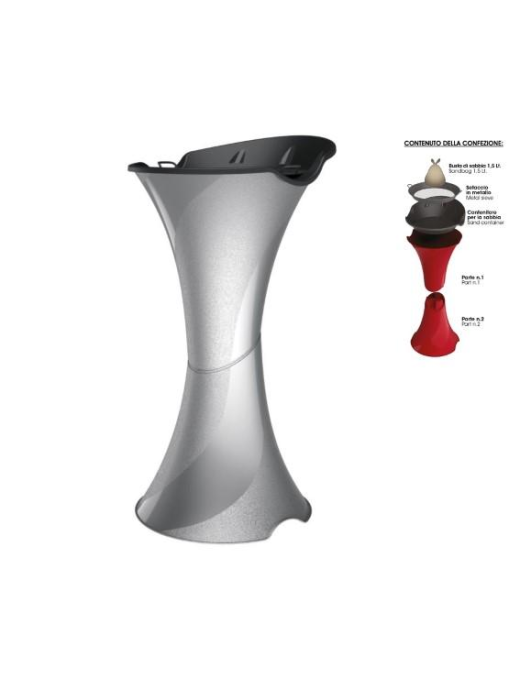 SMOKING ASHTRAY 71cm SILVER