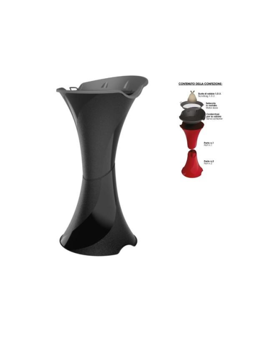 TUXEDO ASHTRAY 71cm BLACK