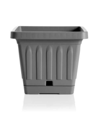 VASO TERRA QUADRO GRIGIO 40x40cm