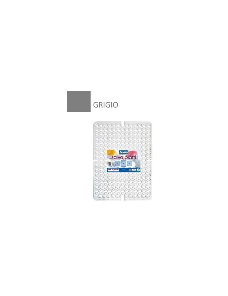TAPPETO LAVELLO SET 3 PEZZI GRIGIO