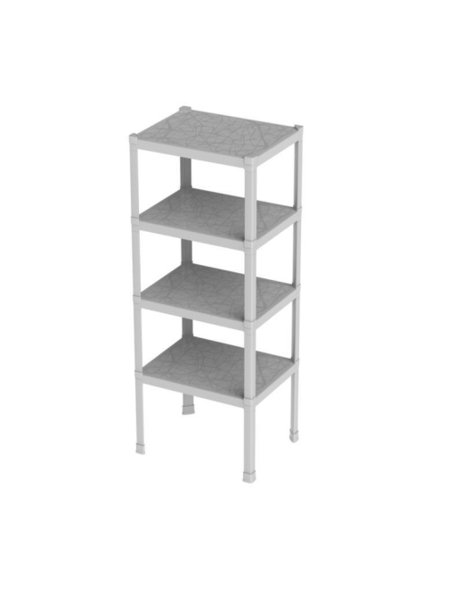 SCAFFALE 4 PIANI 75x60x187cm SABBIA
