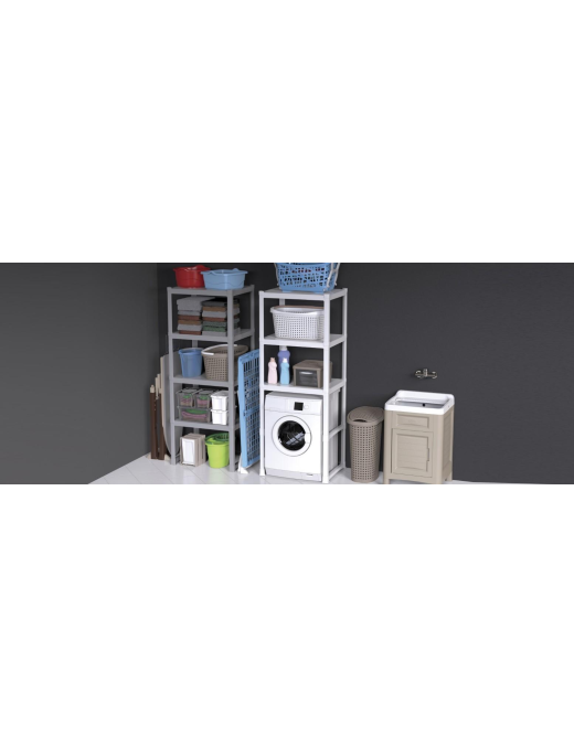 3-SHELF SHELF 75x60x184cm SAND