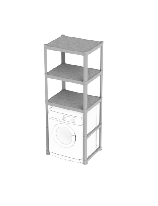 3-SHELF SHELF 75x60x184cm SAND