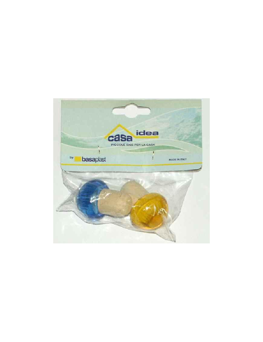 TAPPO SUN BUSTA CON 2 PEZZI  IN SUGHERO E PLASTICA PER TUTTE LE BOTTIGLIE