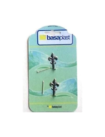 SMALL GOLD LILY HOOK BLISTER OF 2 PIECES