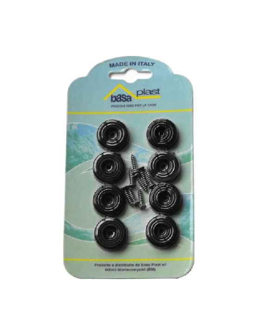 SOTTOSEDIA IN PLASTICA CON VITINA 8 PEZZI