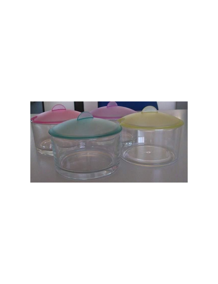 CHEESE OR SUGAR BOWL IN ASSORTED COLORS