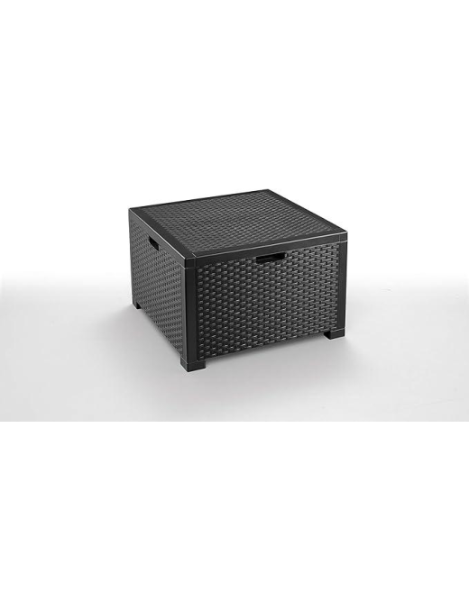 LINEA RATTAN ANTRACITE SET SOFA NEBRASKA 2, 2 POLTRONE, 1 SOFA 2 POSTI E TAVOLINO