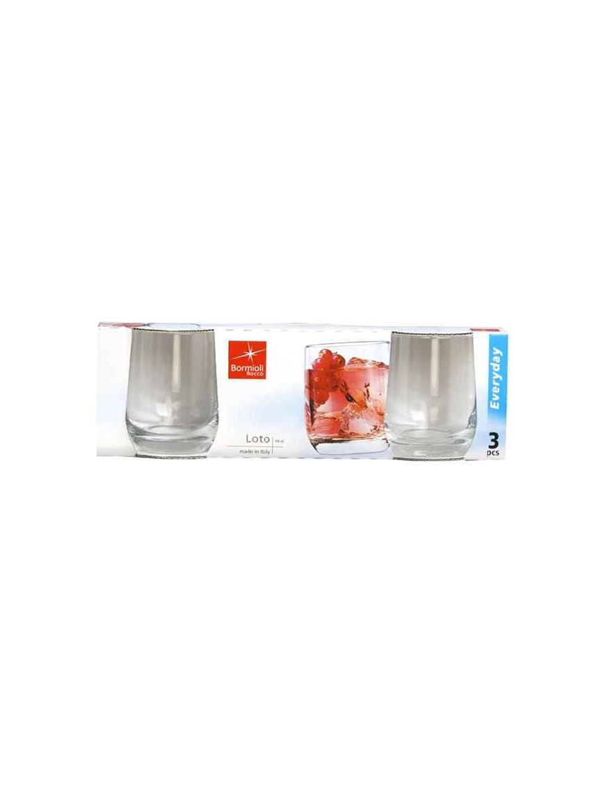 LOTO BICCHIERI VINO 19cl 3 PEZZI