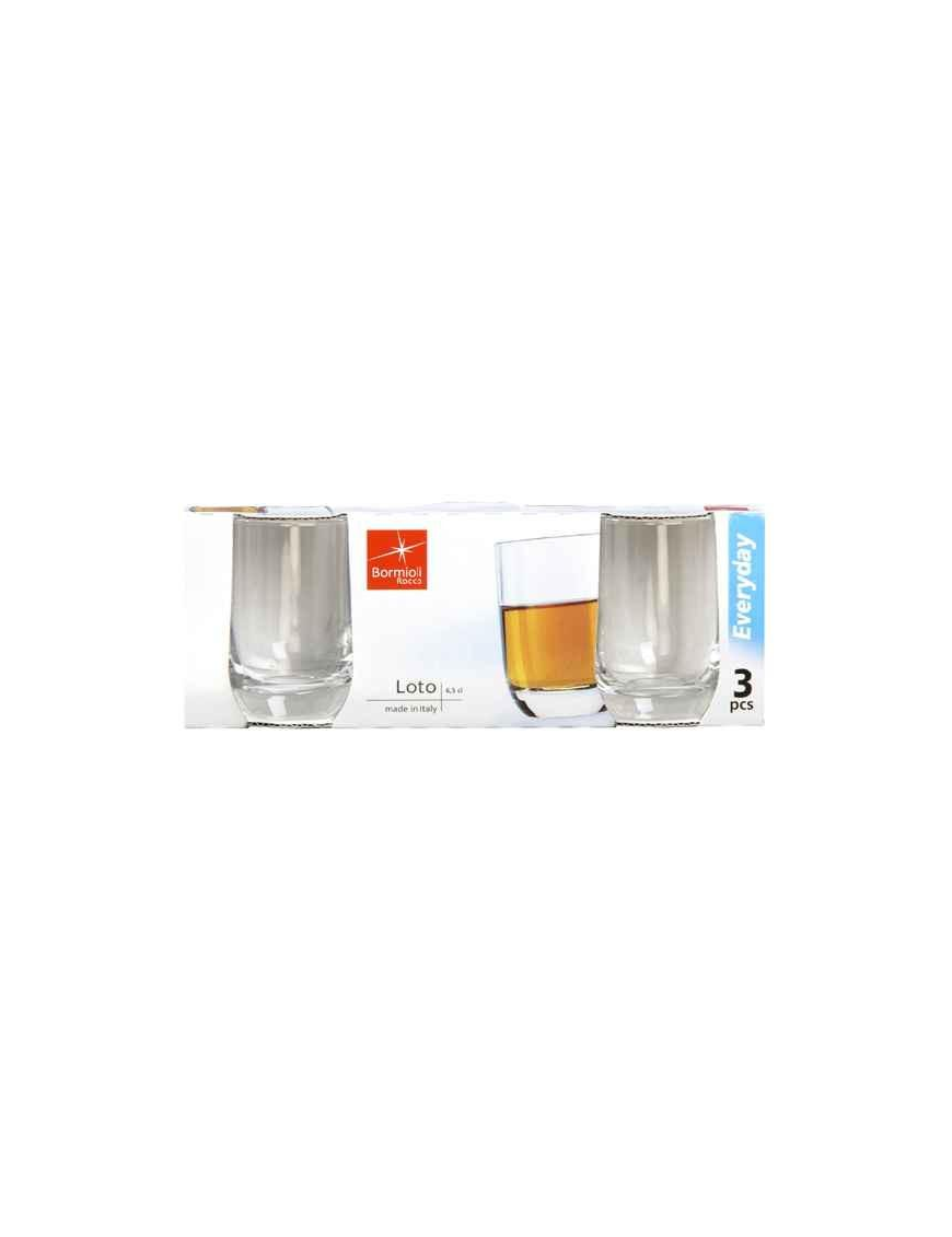 LOTO BICCHIERI LIQUORE 6,5cl 3 PEZZI