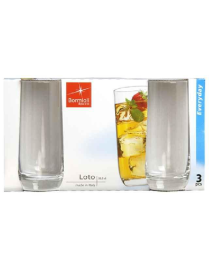 LOTO DRINK GLASSES 33.5cl 3 PIECES