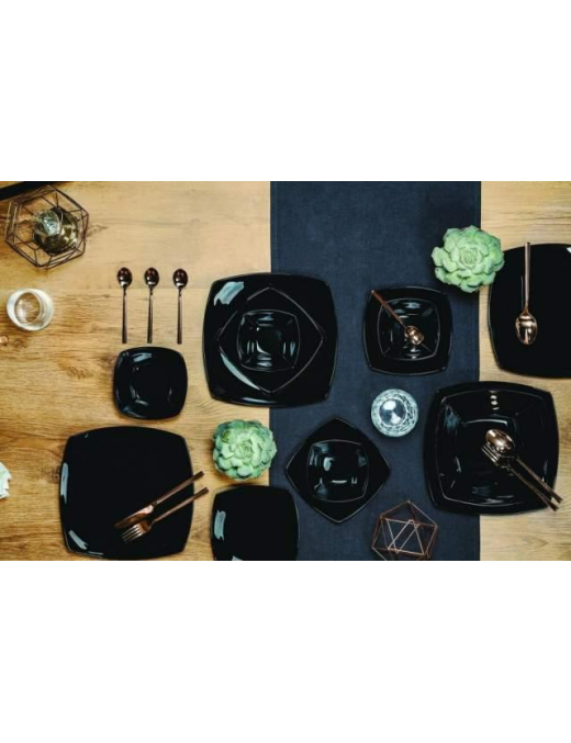 ECLIPSE BLACK DESSERT PLATE