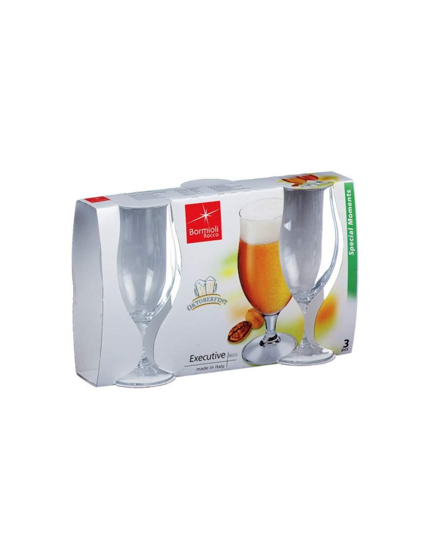 EXECUTIVE BEER GLASSES 200cl 3 PIECES