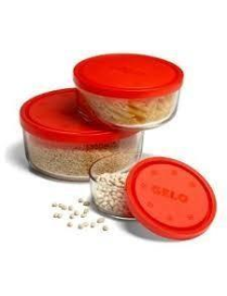 GELO BOX SET COPERCHIO ROSSO 3 PEZZI