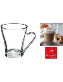 OSLO CAPPUCINO TEMPERATO CON MANICO IN ACCIAIO INOX 3 PEZZI 22cl
