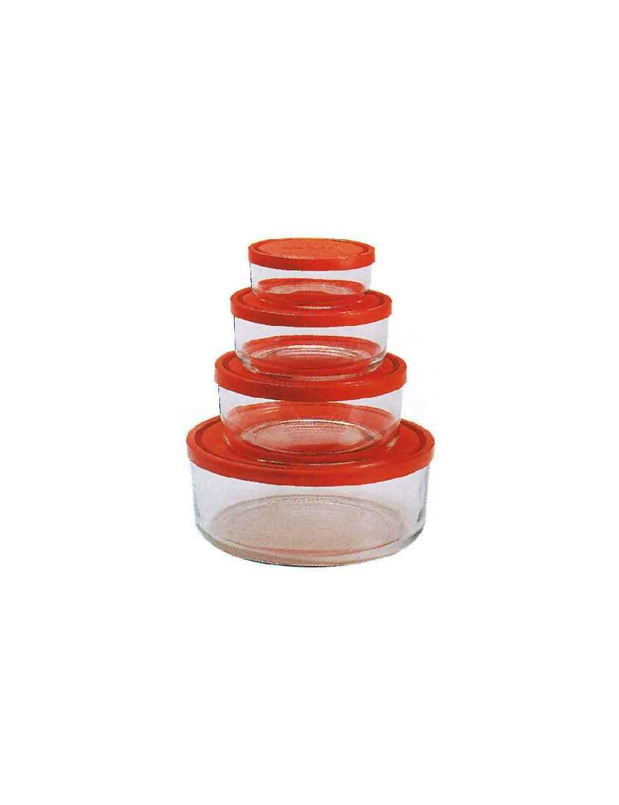 GELO BOX SET COPERCHIO ROSSO 4 PEZZI DIAMETRO 11-14-18-23cm