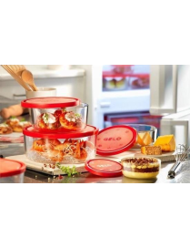GELO BOX SET COPERCHIO ROSSO 4 PEZZI DIAMETRO 11-14-18-23cm
