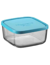 FRIGOVERRE QUADRA 15x15cm COPERCHIO AZZURRO 100cl