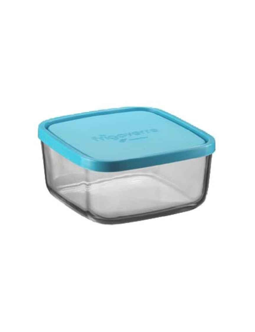 FRIGOVERRE QUADRA 15x15cm COPERCHIO AZZURRO 100cl